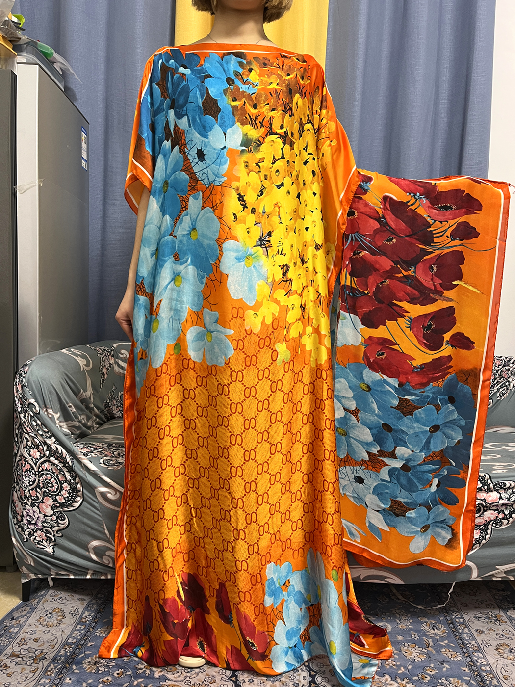 Abayas For Women Dubai Kaftan  - Robe Silk Women avaliação e preço