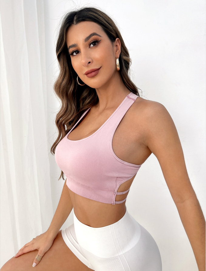 Breathable Sports Bra Fitness  - Push Up Bra Padded avaliação e preço