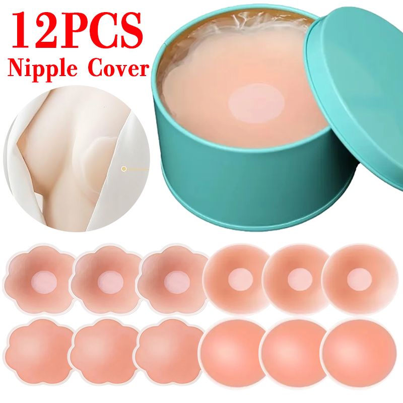 6/12PCS Invisible Self Adhesiv - Silicone Bra Adhesive avaliação e preço