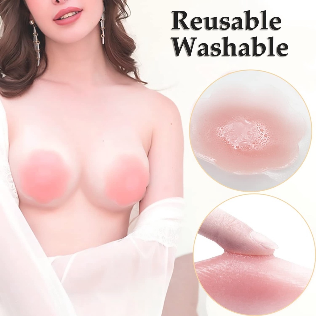 6/12PCS Invisible Self Adhesiv - Silicone Bra Adhesive avaliação e preço
