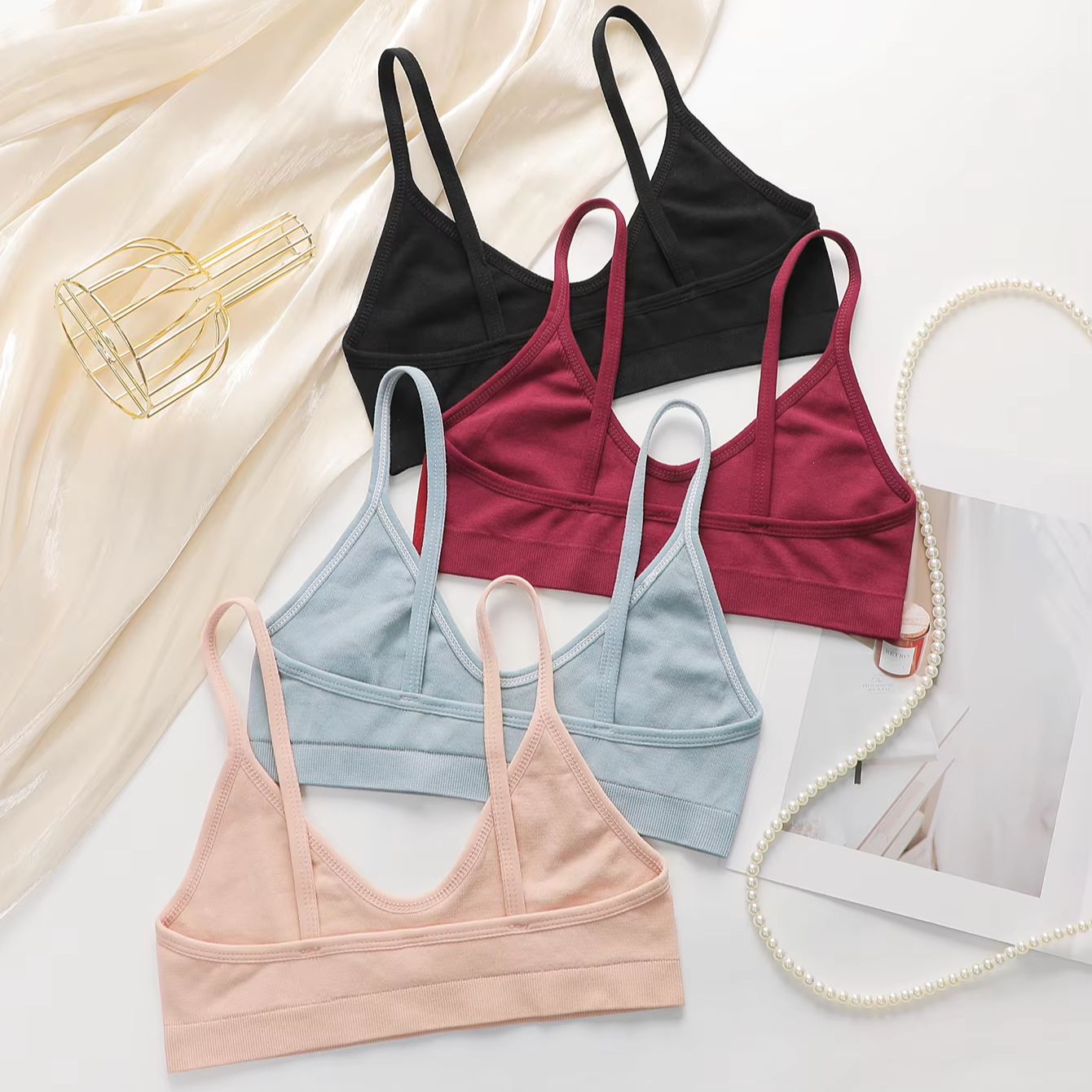 Women Seamless Wireless Bra So - Bralette Wireless Soft avaliação e preço