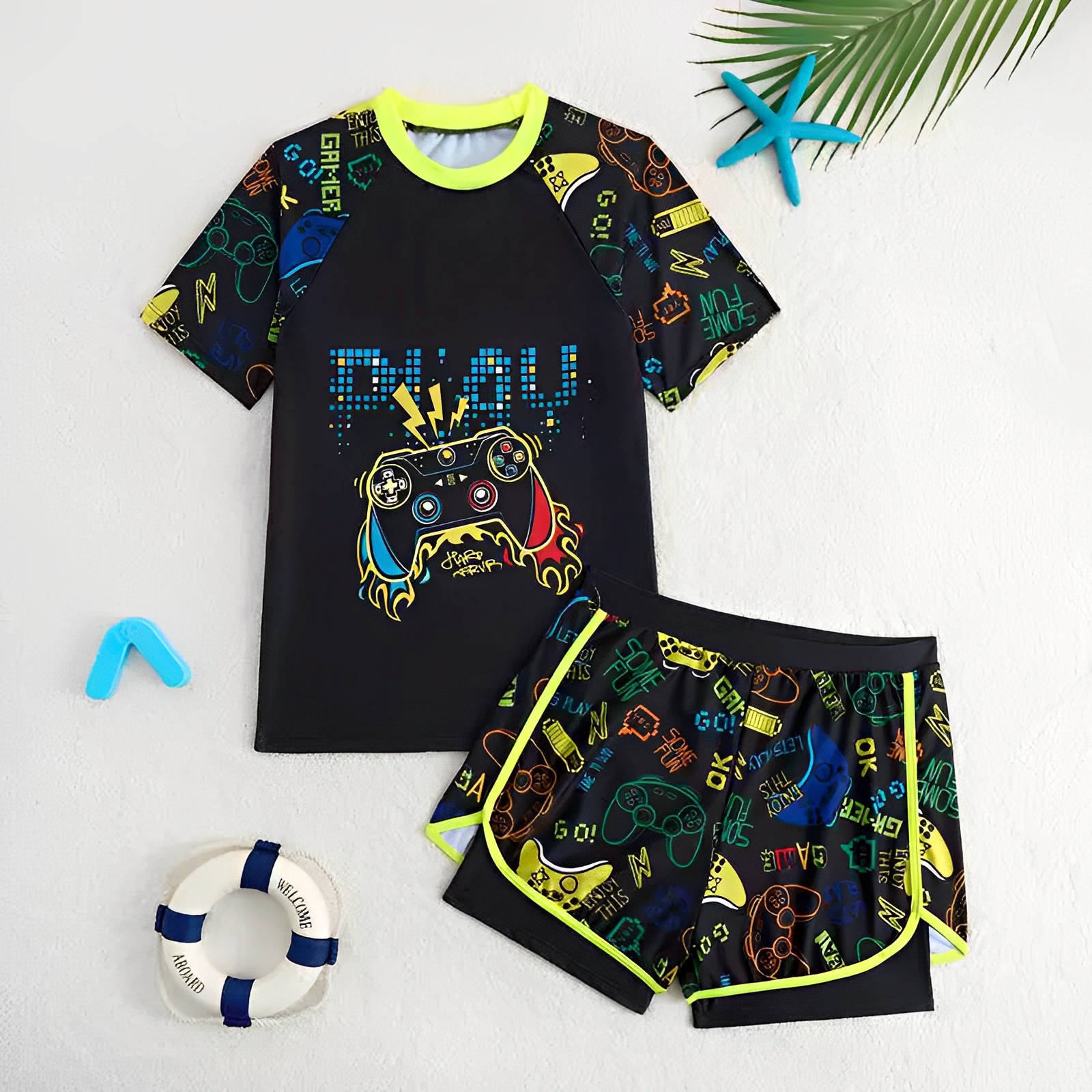 2026 Boys Swimsuit Two Pieces  - Boyshort Underwear avaliação e preço