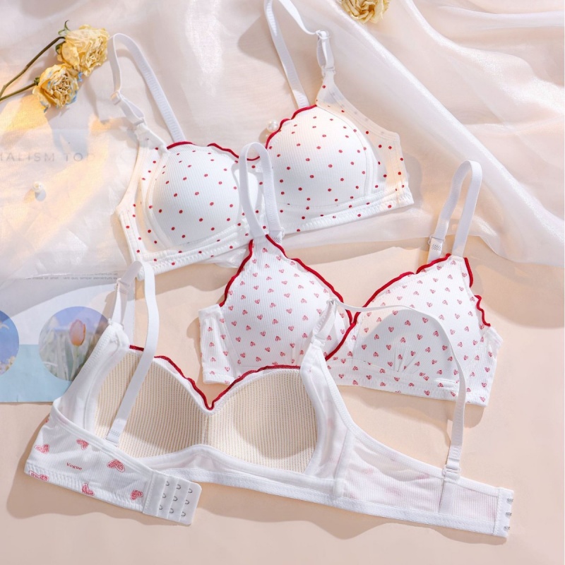Cute Sweet Wireless Bra Set,Co - Bralette Wireless Soft avaliação e preço