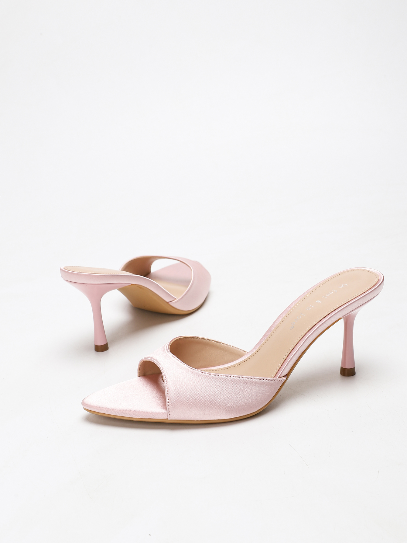 Women's Satin Pointed Toe Stil - Slip Dress Satin avaliação e preço