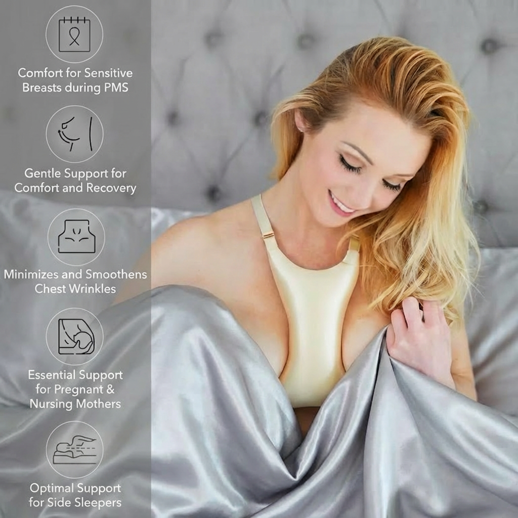 Side Sleeper Pillow for Breast - Nursing Bra Sleep avaliação e preço