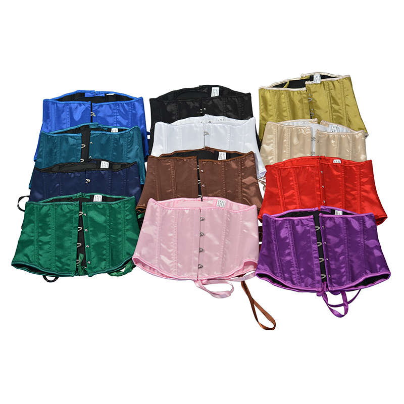 2025 Women Satin Underbust Cor - Corset Waist Cinch avaliação e preço