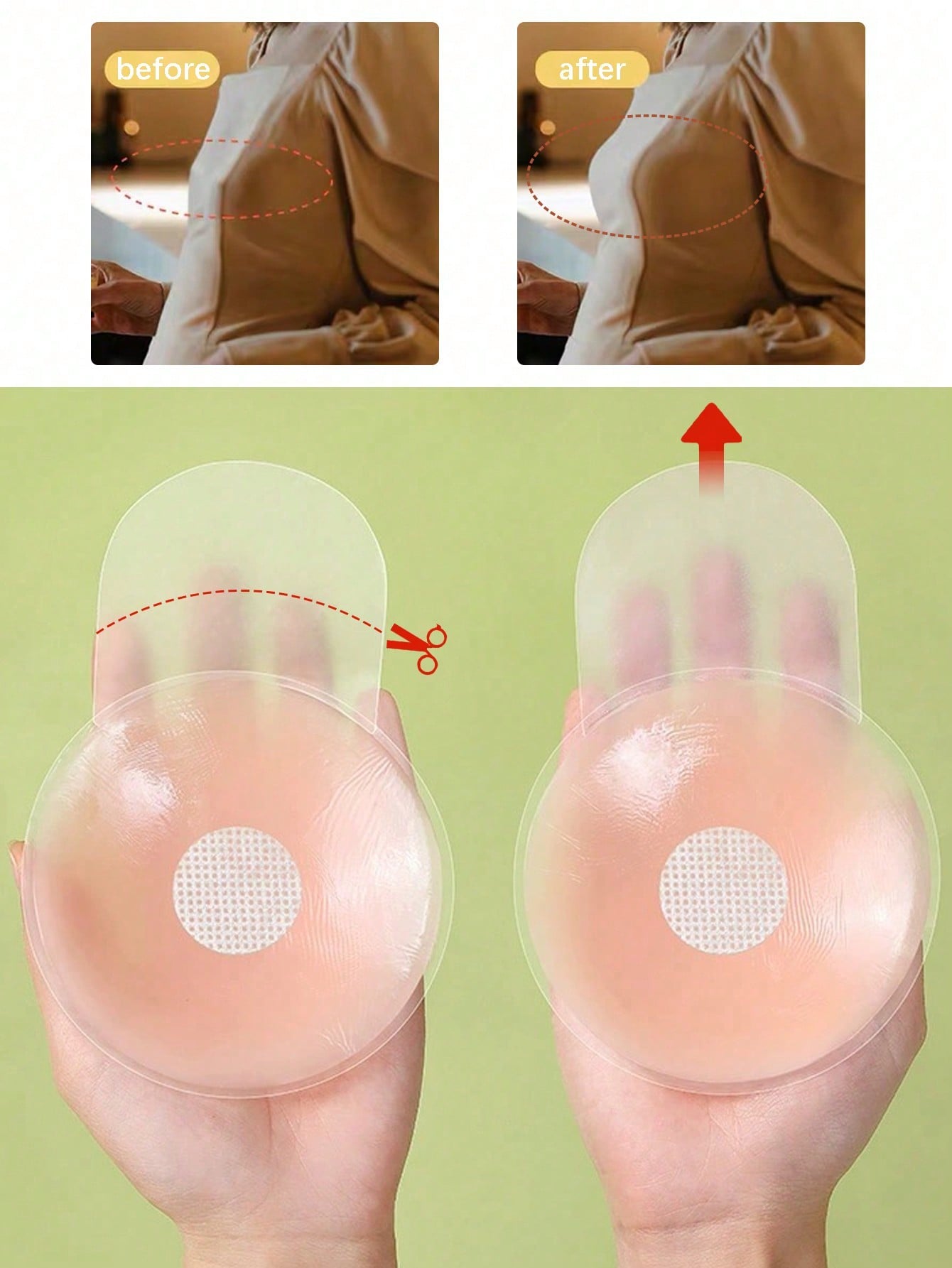 6.5cm Invisible Silicone Breas - Silicone Bra Adhesive avaliação e preço