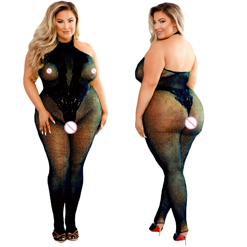 2024 Plus Size Bodystocking Ho - Bodystocking Fishnet avaliação e preço