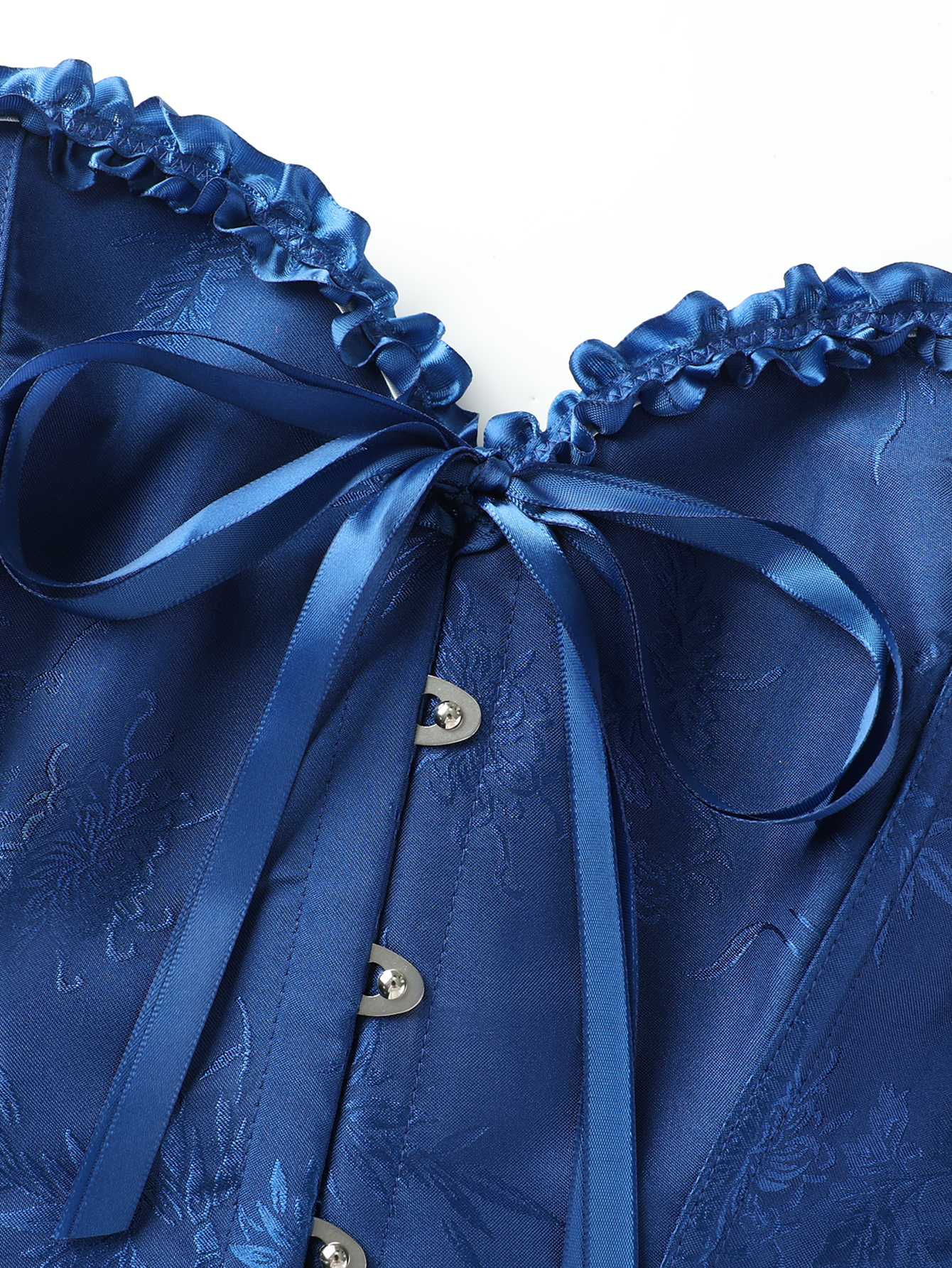 Dark blue jacquard lace edged  - Corset Waist Cinch avaliação e preço
