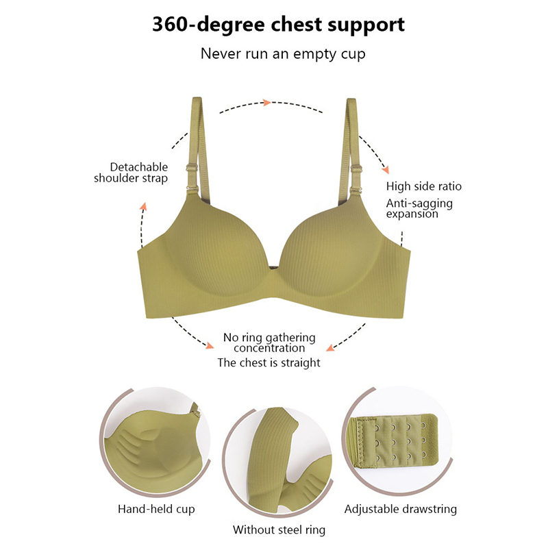 FallSweet Candy Push Up Bra fo - Bralette Wireless Soft avaliação e preço