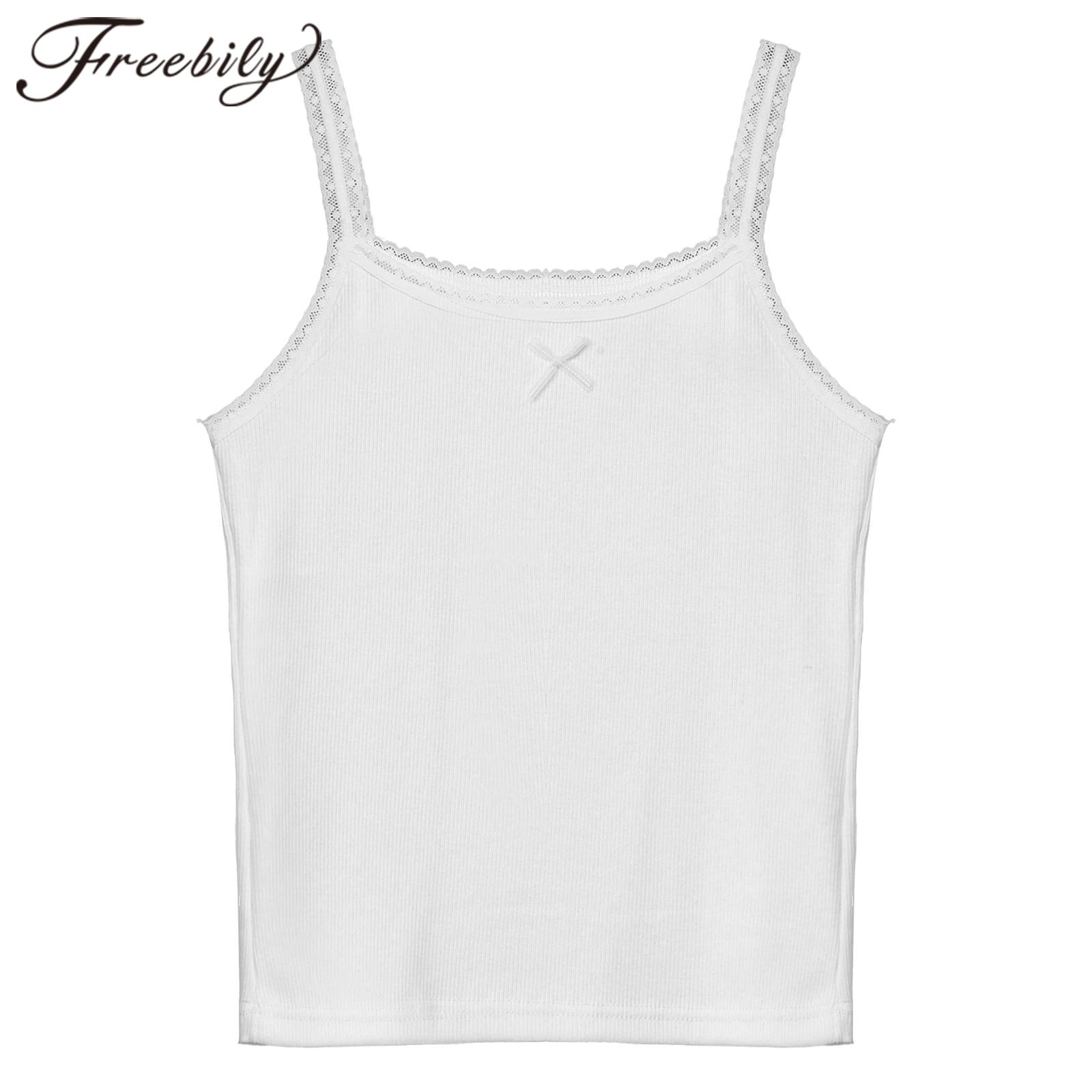 Teens Kids Yoga Top Girls Cami - Cami Top Lace avaliação e preço