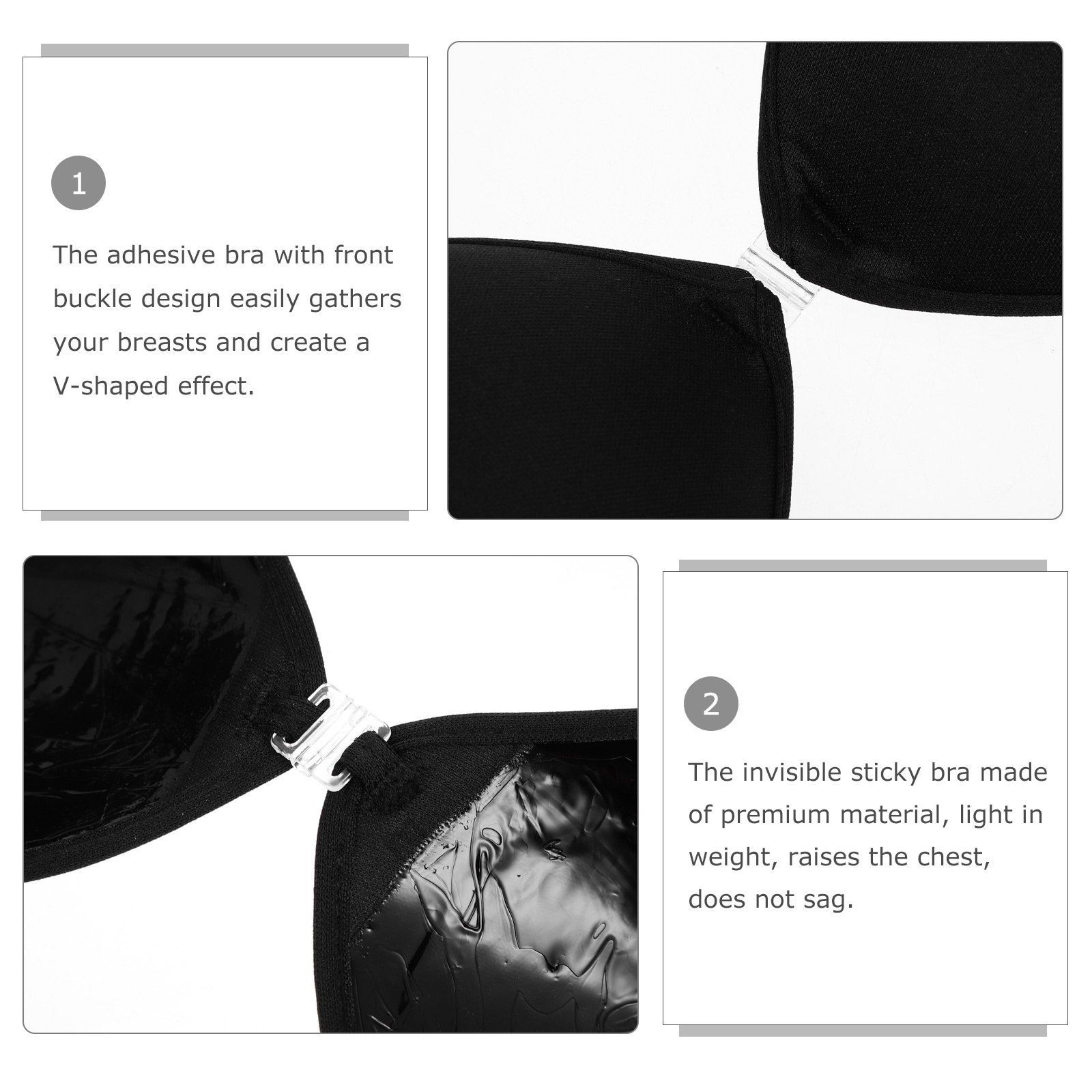 Strapless Push Up Silicone Adh - Silicone Bra Adhesive avaliação e preço