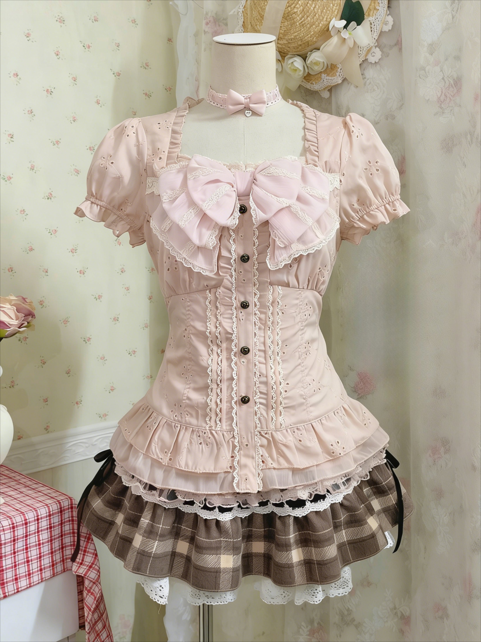 Japanese Sweet Three Piece Set - Cami Top Lace avaliação e preço