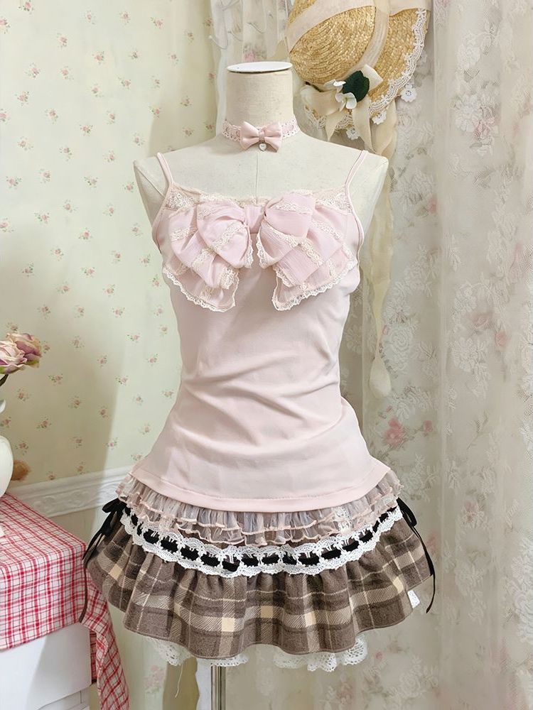 Japanese Sweet Three Piece Set - Cami Top Lace avaliação e preço