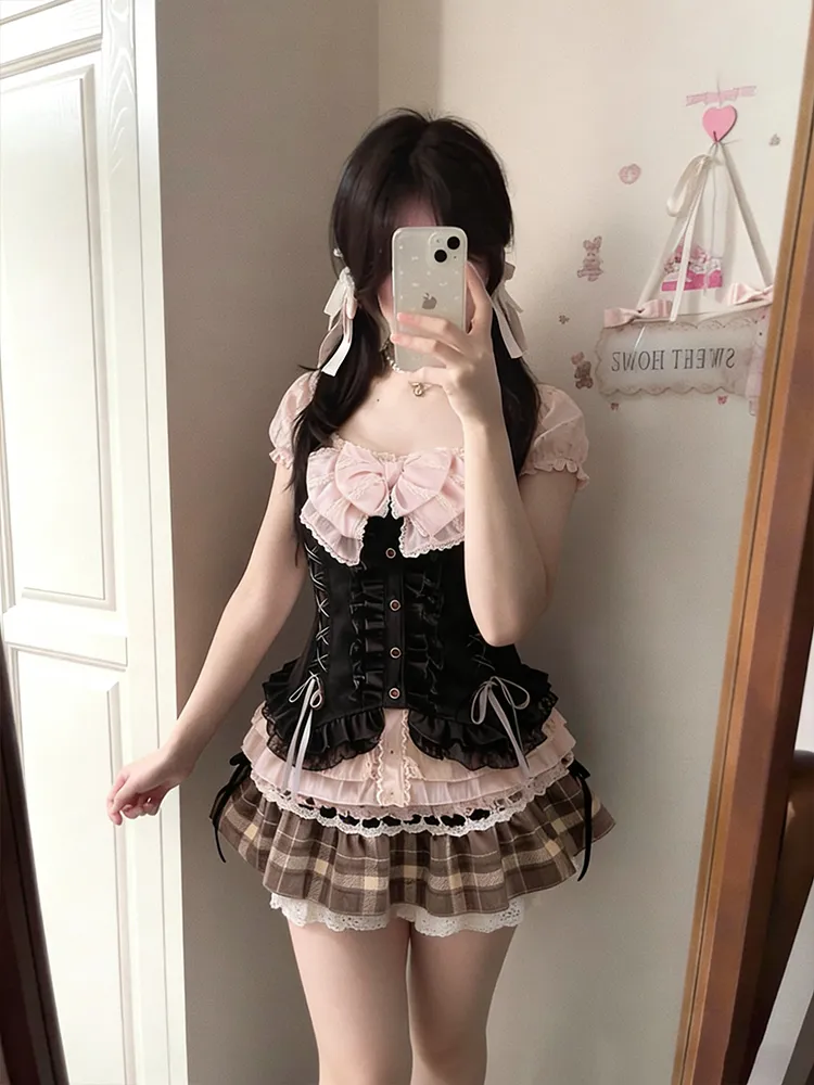 Japanese Sweet Three Piece Set - Cami Top Lace avaliação e preço