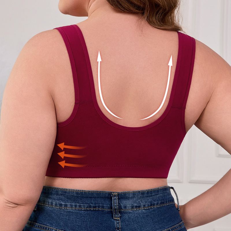 XL-7XL Plus Size Front Buckle  - Seamless Underwear Women avaliação e preço